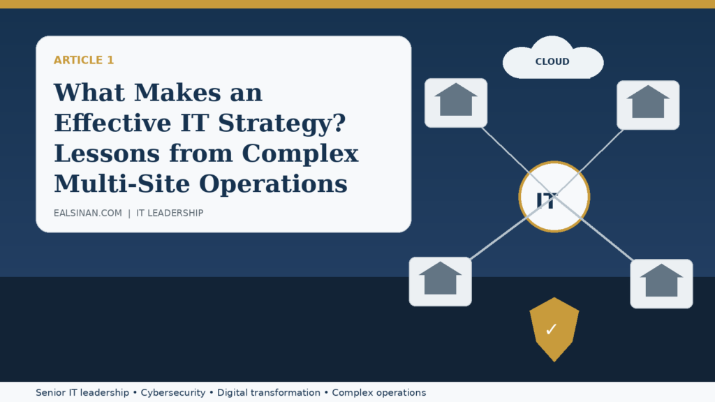 What Makes an Effective IT Strategy? Lessons from Complex Multi-Site Operations